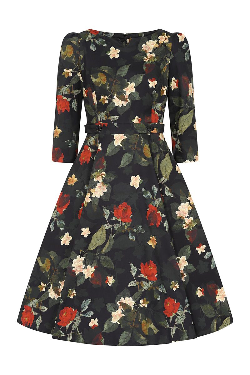 Leia Floral Dress by Hearts & Roses London