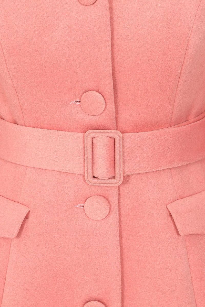 Matilda Coat in Pink by by Hearts & Roses London