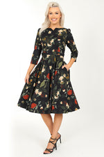 Leia Floral Dress by Hearts & Roses London