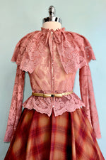 Autumn Plaid Flannel Circle Skirt by Heart of Haute