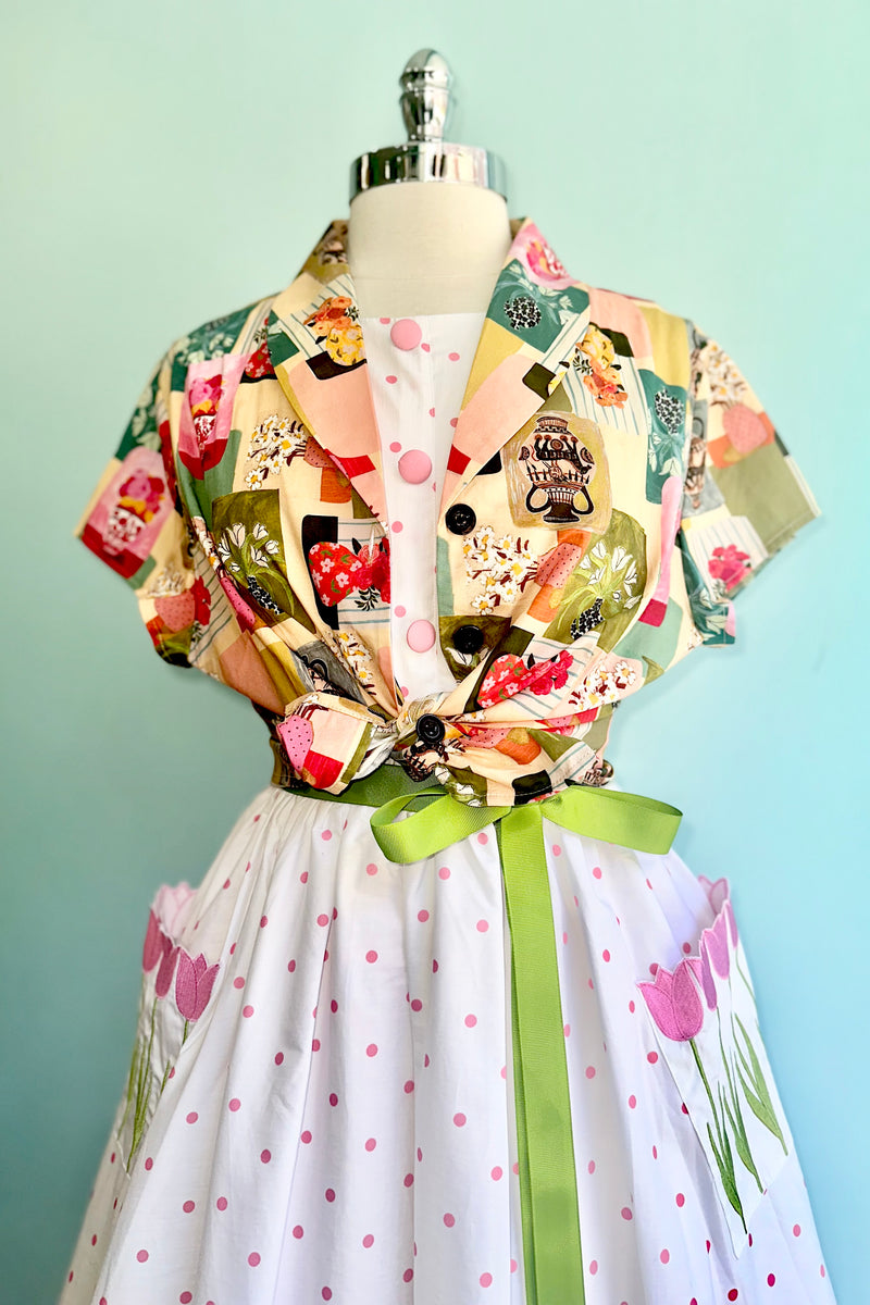 Tulip Pocket Polka-dot Dress