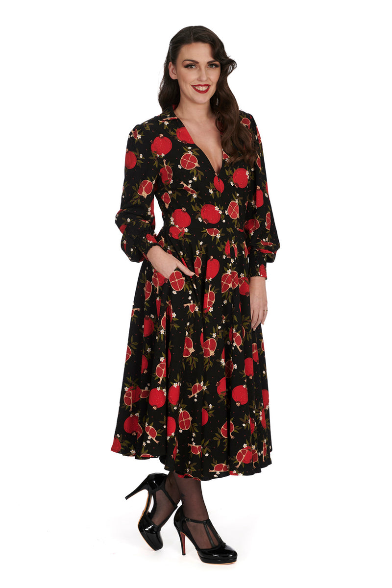 Pomegranate Shirt Dress by Banned