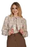 Off-White Bunny Toile Blouse by Banned