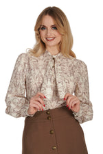 Off-White Bunny Toile Blouse by Banned