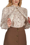 Off-White Bunny Toile Blouse by Banned