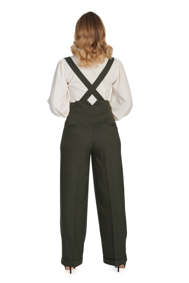 high waisted dress pants with suspenders Surprise Sale! Black High Rise Loose-fit Suspender Pants T Y N V I E