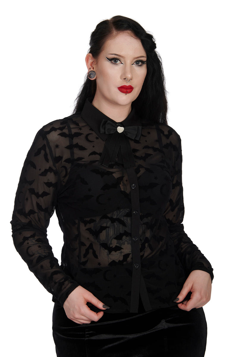 Strangers in Paradise Bat Blouse by Banned