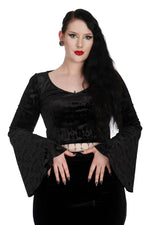 Voodoo Lady Gothic Bat Top by Banned