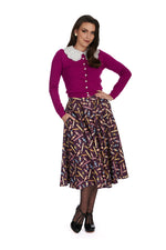 Purple Candy Circle Skirt by Banned