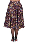 Purple Candy Circle Skirt by Banned