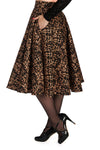 Leopard Cheetah Girl Circle Skirt by Banned