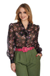 Rosa Bouquet Floral Blouse by Banned