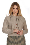 Posey Tie Cardigan in Biscuit by Banned