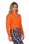 Pumpkin Orange Violet Cardigan by Banned