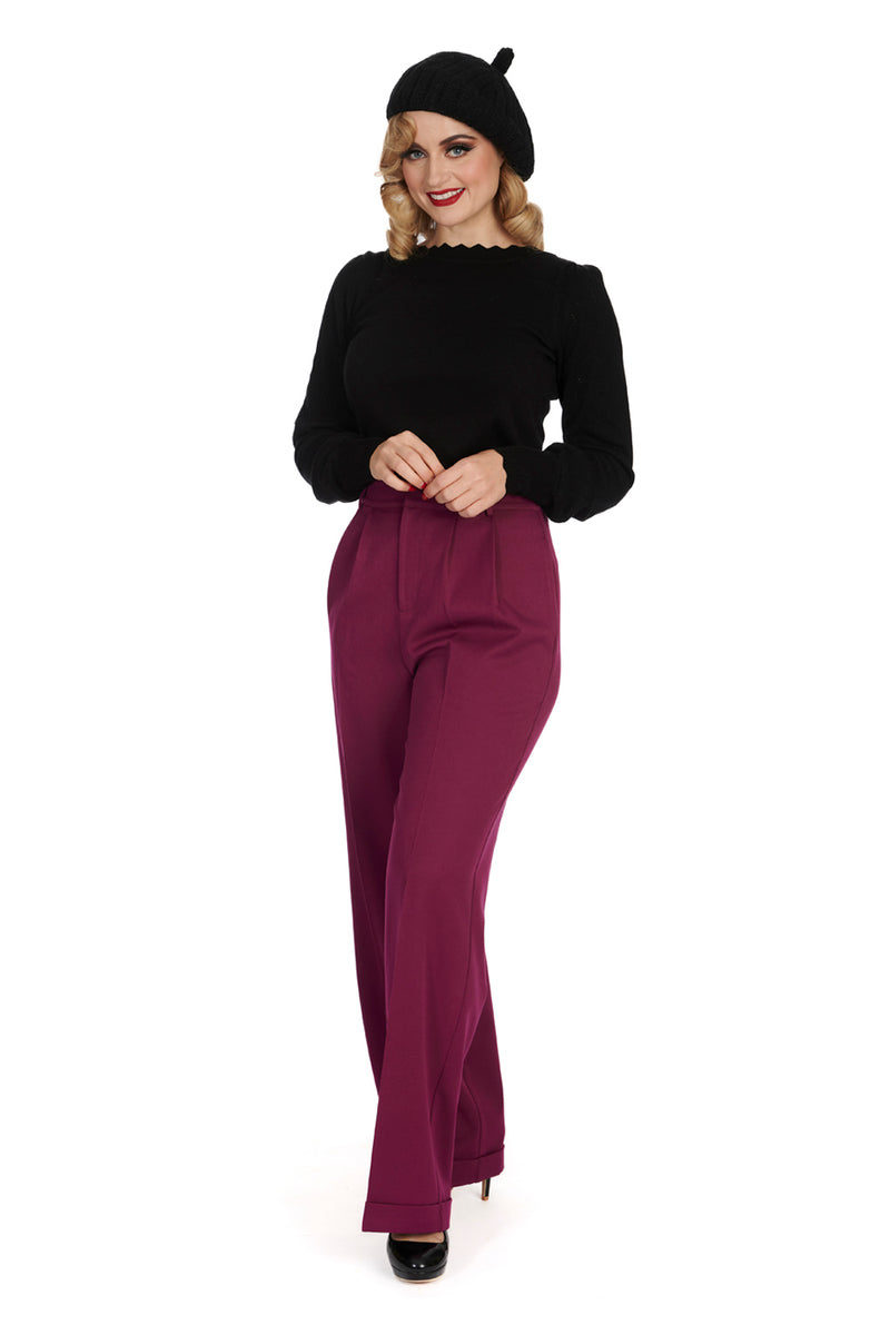 Scarlet Scalloped Neck Sweater in Black by Banned