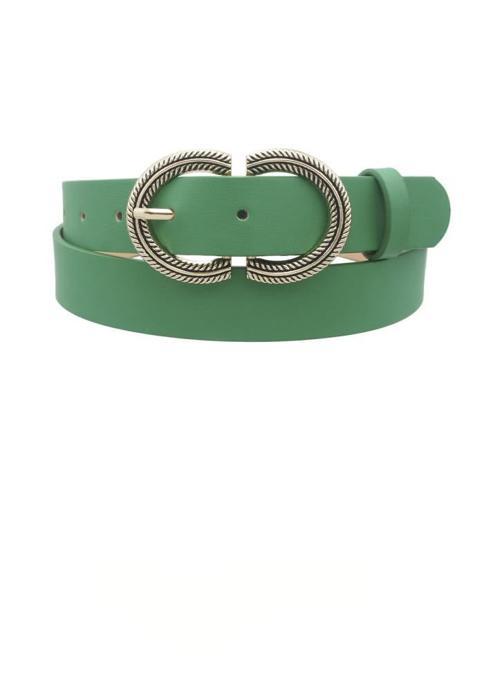 Double U Buckle Belt in Multiple Colors!