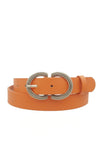Double U Buckle Belt in Multiple Colors!