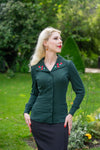 Jazzlyn Green Embroidered Top by Hearts & Roses London