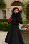 Matilda Coat in Black by Hearts & Roses London