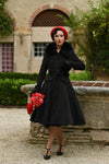 Matilda Coat in Black by Hearts & Roses London