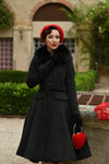 Matilda Coat in Black by Hearts & Roses London