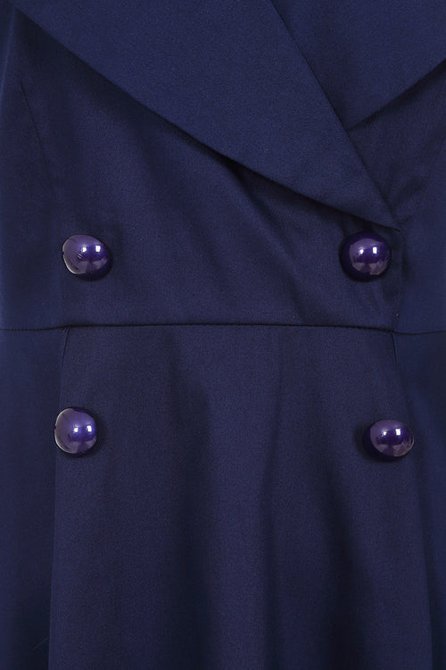 Isla Swing Dress in Navy by Banned