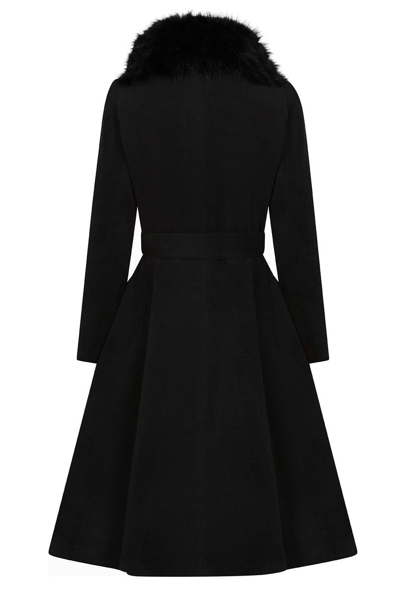 Matilda Coat in Black by Hearts & Roses London