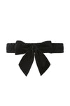 Millie Velvet Bow Belt in Black by Banned