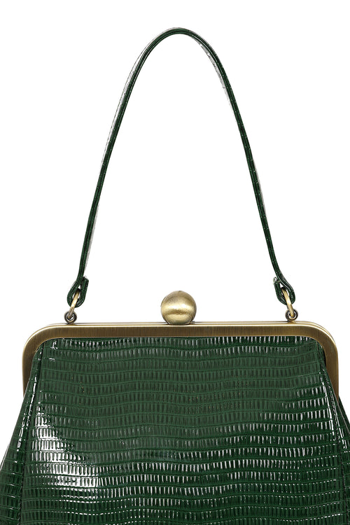 Doris Satchel Bag in Green by Banned