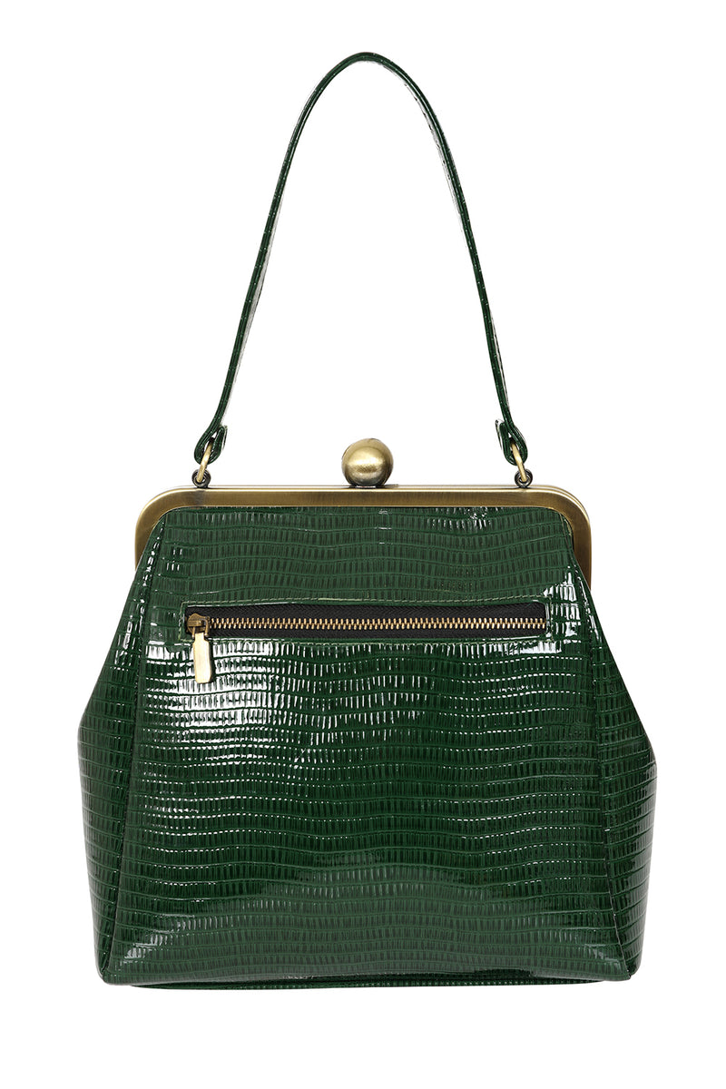 Doris Satchel Bag in Green by Banned