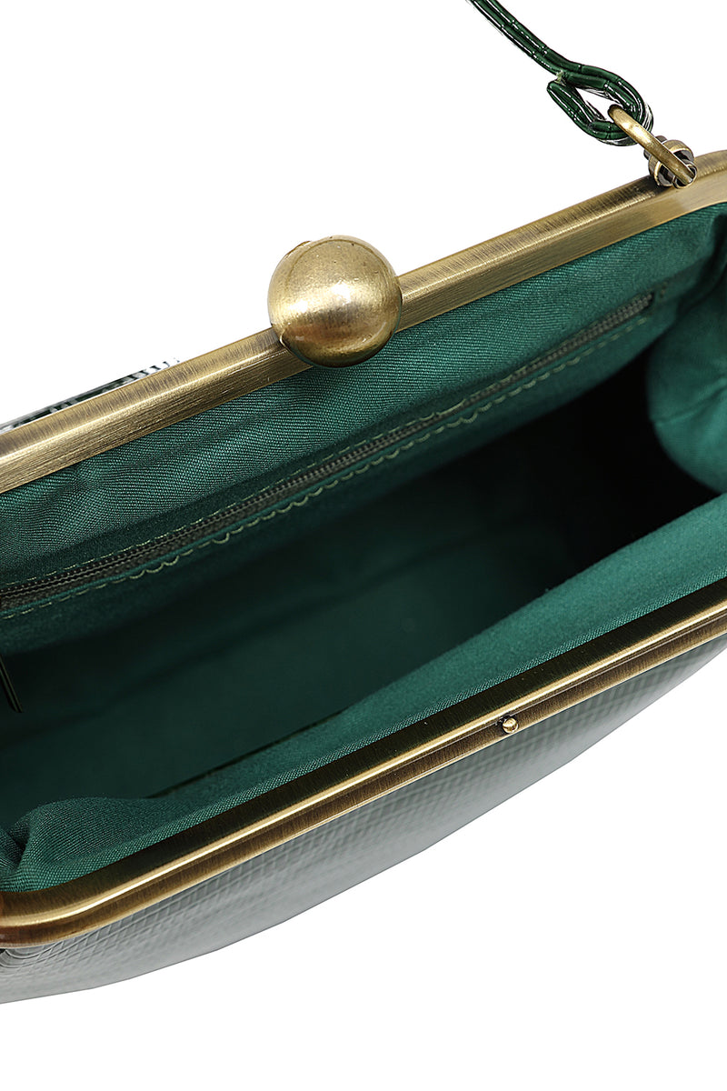 Doris Satchel Bag in Green by Banned