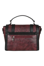 Burgundy Vintage Voyager Handbag by Banned