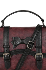 Burgundy Vintage Voyager Handbag by Banned