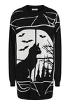 Lunaire Cat Window Sweater Dress by Banned