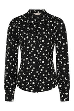 Moon and Stars Blouse in Black by Banned