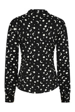 Moon and Stars Blouse in Black by Banned