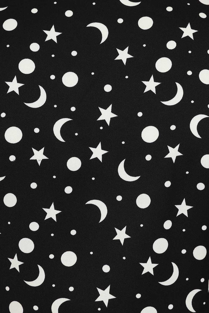 Moon and Stars Blouse in Black by Banned
