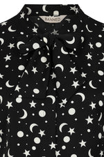 Moon and Stars Blouse in Black by Banned