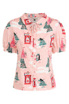 Lilly Pink Puuurfect Blouse by Banned