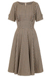Black and Brown Plaid Wilma Dress by Banned