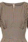 Black and Brown Plaid Wilma Dress by Banned