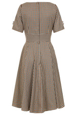 Black and Brown Plaid Wilma Dress by Banned