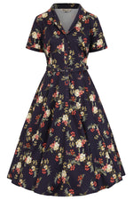 Romantic Floral Bella Shirt Dress by Banned