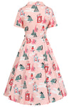 Puuurfect Christmas Bella Shirt Dress in Pink by Banned