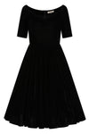 Black Velvet Amalia Dress by Banned