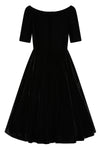 Black Velvet Amalia Dress by Banned