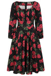 Mina Romantic Roses Dress by Banned