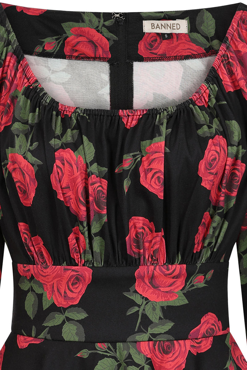 Mina Romantic Roses Dress by Banned Modern Millie Mina Romantic Roses Dress by Banned Modern Millie