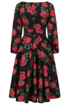 Mina Romantic Roses Dress by Banned
