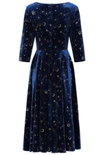 Blue Luna Celestial Velvet Dress by Banned